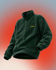 Habibi Forest Green Fleece Jacket Sale