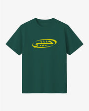 Habibi Oval T-Shirt Forest Green