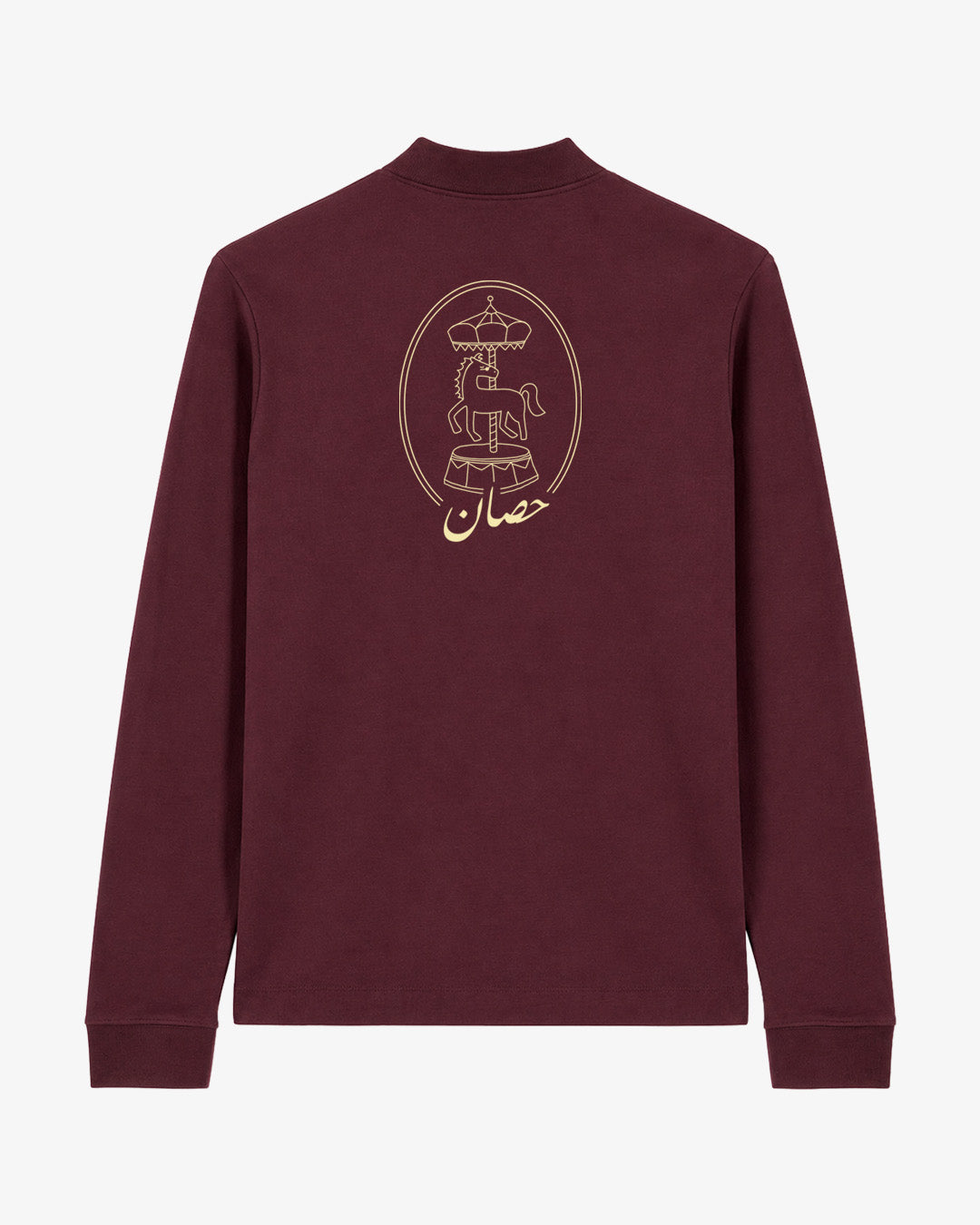 Habibi Carousel Burgundy Polo