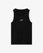 Habibi Ribbed Tank Top Black