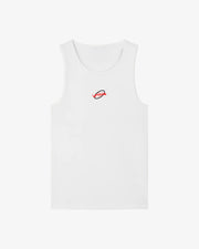 Habibi Ribbed Tank Top White
