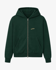 Habibi Wild Green Zipper Hoodie