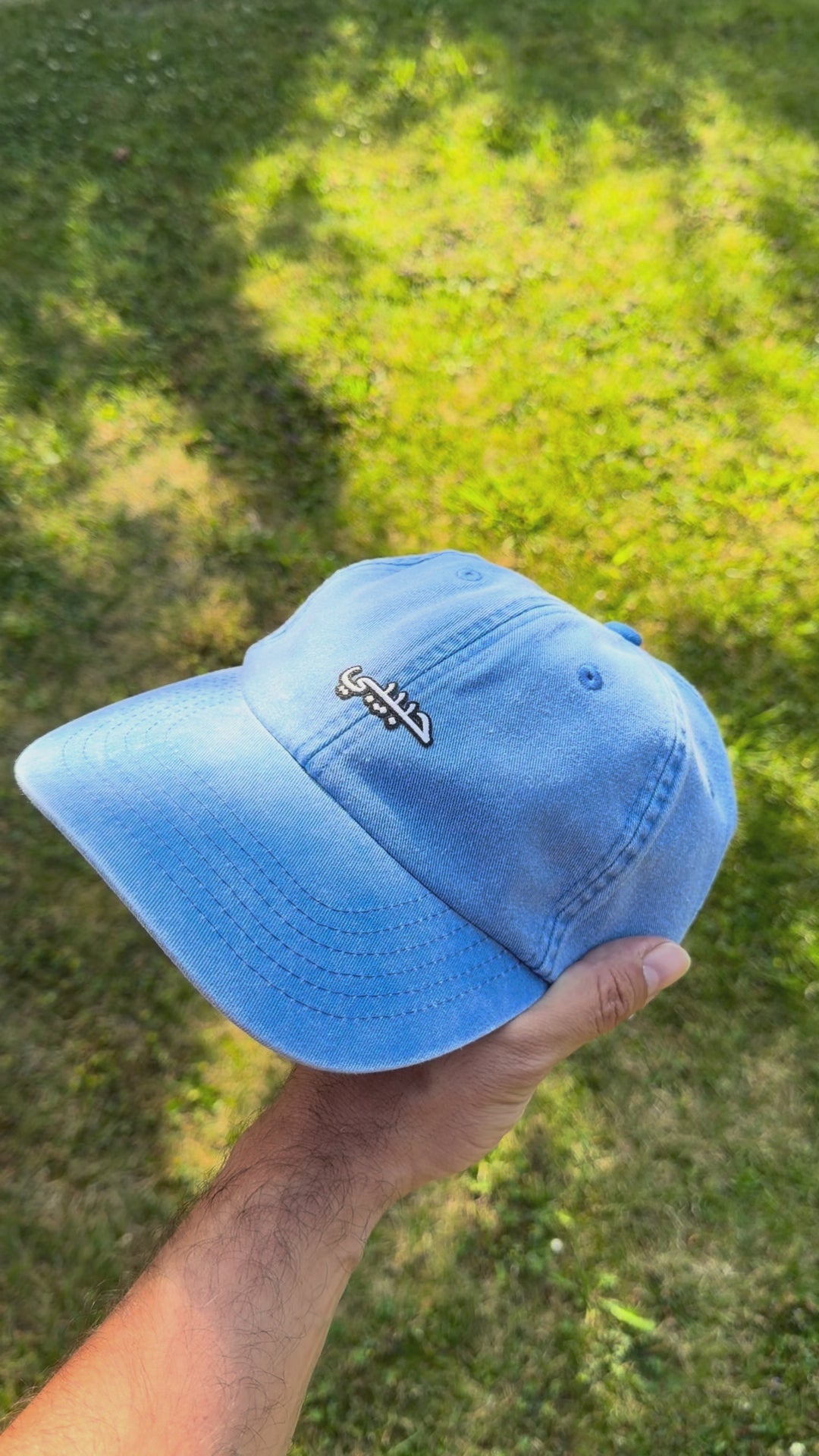 Load video: Habibi Essential Cap Vintage Denim Blue