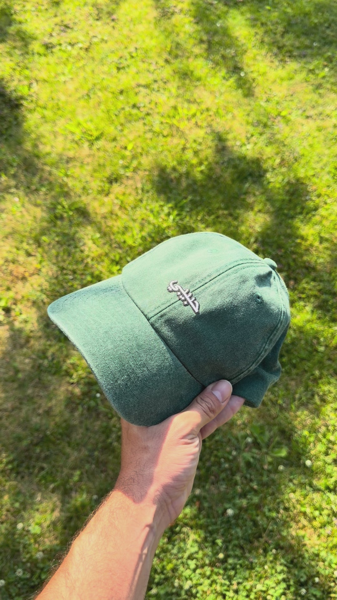 Video laden: Habibi Essential Cap Vintage Bottle Green