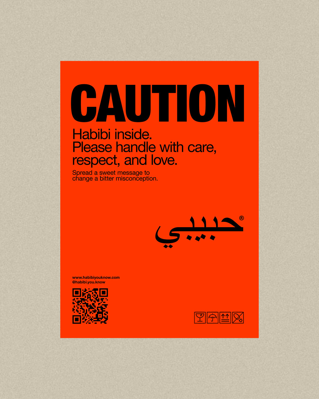 Habibi Caution T-Shirt Sale