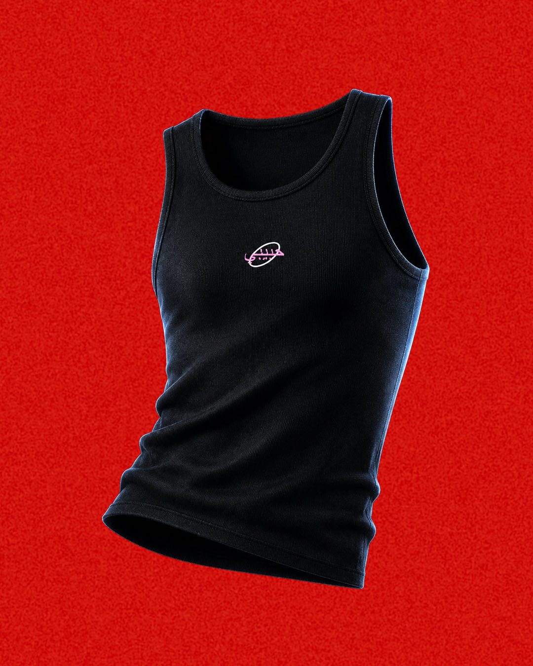 Habibi Ribbed Tank Top Black Sale