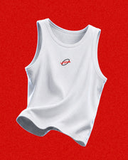 Habibi Ribbed Tank Top White Sale